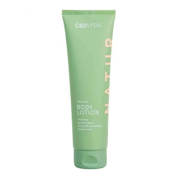CBD Vital Bodylotion plus Frontansicht der Tube