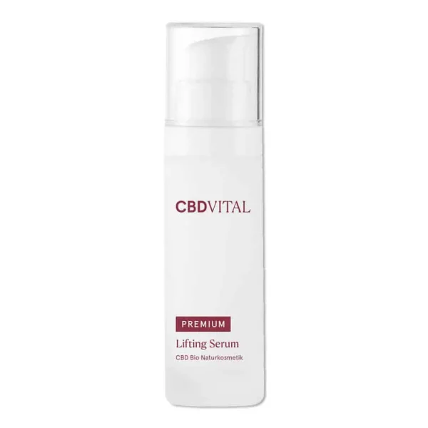 CBD Vital Premium Lifting Serum die Vorderseite der Flasche